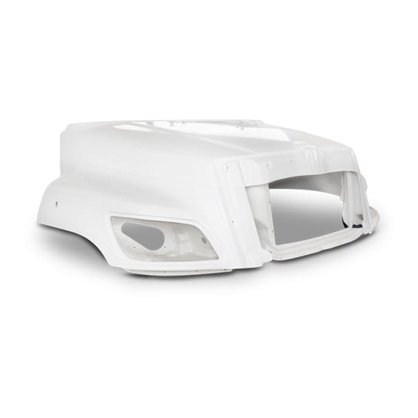 Hino 238 258 268 338 Long Grille Hood 2011-Newer 53310E0117 53310E0210 - Passenger, Angled View