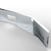 Freightliner Coronado SBA 122SD 132SD Mitered End 304 Stainless Steel Bumper  - Mounting Holes