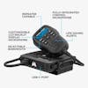MicroMobile GMRS Two-Way Radio 15W 15 Channels USB-C Integrated Control Mic MXT275 - Diagram