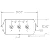 12" Diameter Steel Air Tank HT-1277 J1277 ST1277 - Dimensions diagram