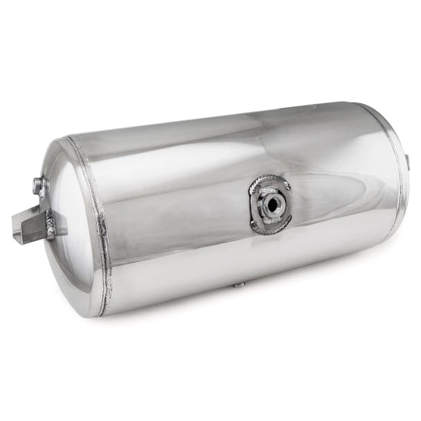 8" Diameter Aluminum Air Tank HT-8022A J8022A ST8022A  - angled view