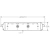 9.5" Diameter Steel Air Tank HT-95250 J95250 ST95250 - Dimensions diagram