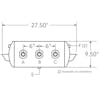9.5" Diameter Aluminum Air Tank HT-9585 J9585 J9585A ST9585 - Dimensions diagram