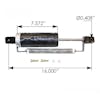 Jost Air Cylinder SK7501501 1770SK7501501 - Dimensions: Center To Center: 15 3/4", Cylinder Length: 7.572"