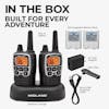 RAN-7202-FRS Walkie Talkie 36 Channels 38 Mile Range With USB-C T71VP3 - What's Included