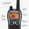 RAN-7202-FRS Walkie Talkie 36 Channels 38 Mile Range With USB-C T71VP3 - Diagram
