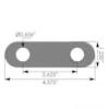 Jost Lock Tab Plate SK7902602 SK79026-02 SK 79026-02 - dimensions: Length: 4.375", Center To Center Between Mounting Holes: 2.625", Height: 1.25", Mounting Holes: 0.656" Diameter