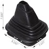 Volvo 670 Shifter Boot With Dimensions: Shifter Boot Height: 7.5" | Boot Base Width: 7.625" | Boot Base Length: 8.250"