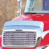 Freightliner Columbia Premium 304 Stainless Steel Bug Deflector - installed on truck