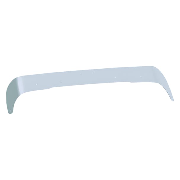 Freightliner M2 100 Premium 304 Stainless Steel Bug Deflector - angled view