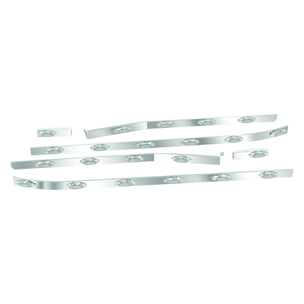 Freightliner Cascadia 2018+ Premium 304 Stainless Steel Sleeper Panels - Included Set