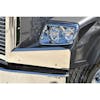 Freightliner Coronado SBA 2010+ Premium 304 Stainless Steel Fender Guards - installed on truck