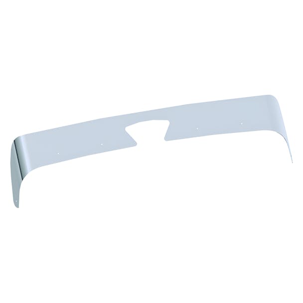 Freightliner Coronado SD 2013+ Premium 304 Stainless Steel Bug Deflector - Angled View
