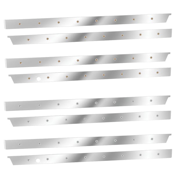 International MV607 Premium 304 Stainless Steel Cab Panels with LEDs- All Options