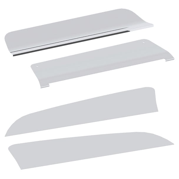 International LT Premium 304 Stainless Steel Kick Plates - Upper & Lower Step