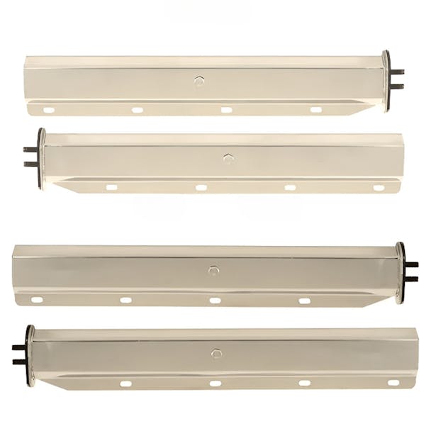 Straight Spring Loaded 430 Stainless Steel Mud Flap Hanger Kit - Both Options