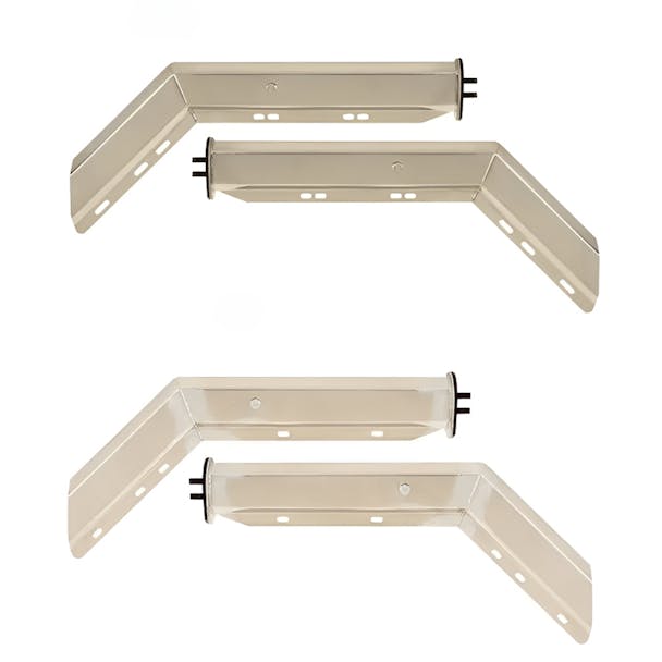 430 Stainless Steel Angled Spring Loaded Mud Flap Hanger Kit - Both Options