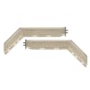 Angled Spring Loaded Type Mud Flap Hangers - Pair, 30.250"