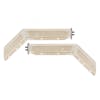 Angled Spring Loaded Type Mud Flap Hangers - Pair, 28.250"