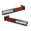 Spring Loaded Trailer Mud Flap Hanger Retention System With Reflective Strip - Pair