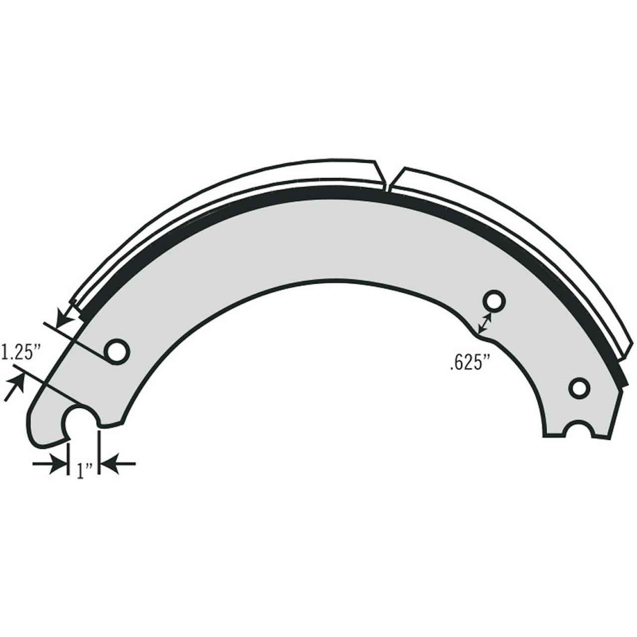 Meritor Q Drum Brake Shoe Kit Raney's