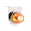 Dual Function Glass Watermelon Light With Stainless Steel Light Bracket Kit - Amber LED/Amber Lens