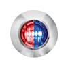 2 LED 3/4" Mini Double Fury Red STT Light - Red & Blue LED