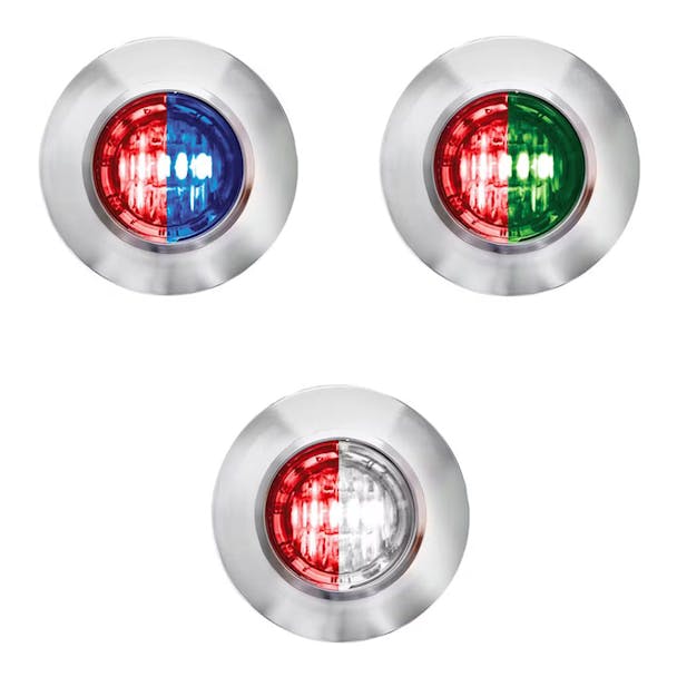 2 LED 3/4" Mini Double Fury Red STT Light - All color options