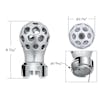 Phoenix Billet 13/15/18 Speed Gearshift Knob - Dimensions: 2 7/16" (W) x 4 7/16" (H)