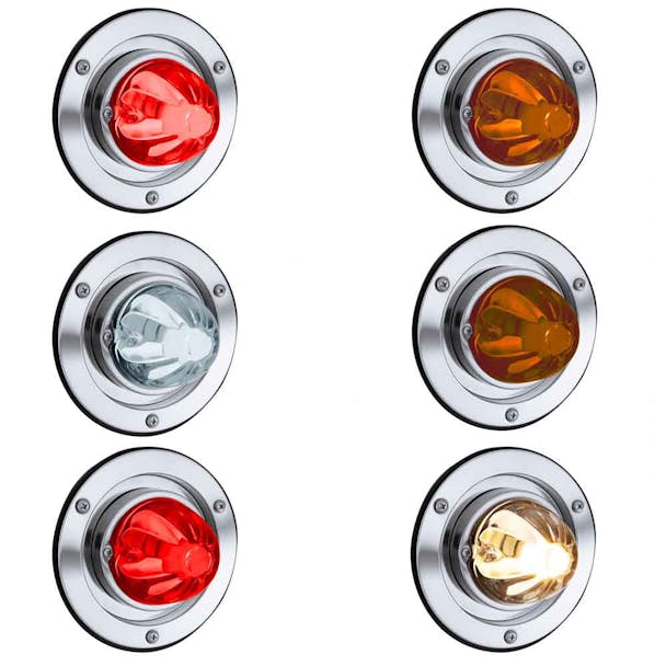 Glass Watermelon Lens Dual Function 9 LED GLO Light Kit Thumbnail