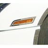 Volvo VNL740 760 860 Premium 304 Stainless Steel Turn Signal Light Trim - Mounted