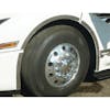 Volvo VNL740 760 860 Premium 304 Stainless Steel Front Wheel Well Trim - Mounted