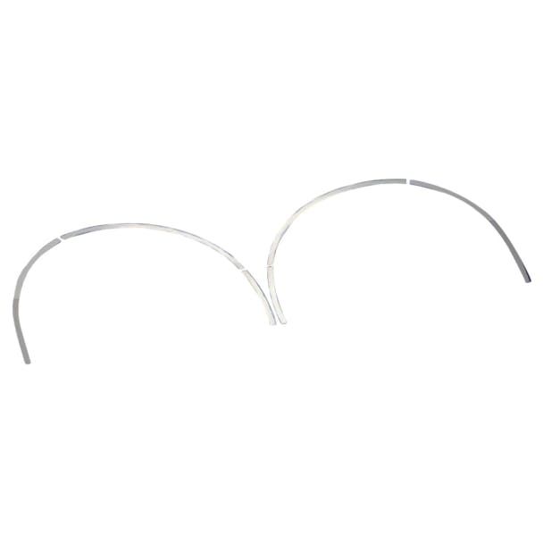 Volvo VN Premium 304 Stainless Steel 22.5" Front Tire Wheel Well Trim