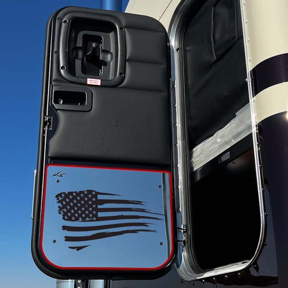 Sleeper Door Accent Plate For Peterbilt 589: USA Flag