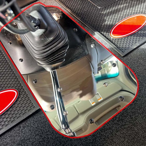 Peterbilt 589 Premium Stainless Steel Shifter Plate By Iowa Customs