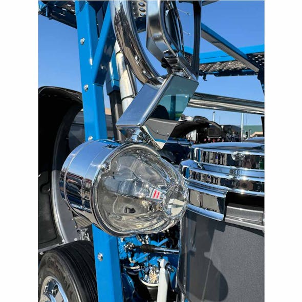 Universal 304 Stainless Steel Angled Mirror Light Bracket light on truck off