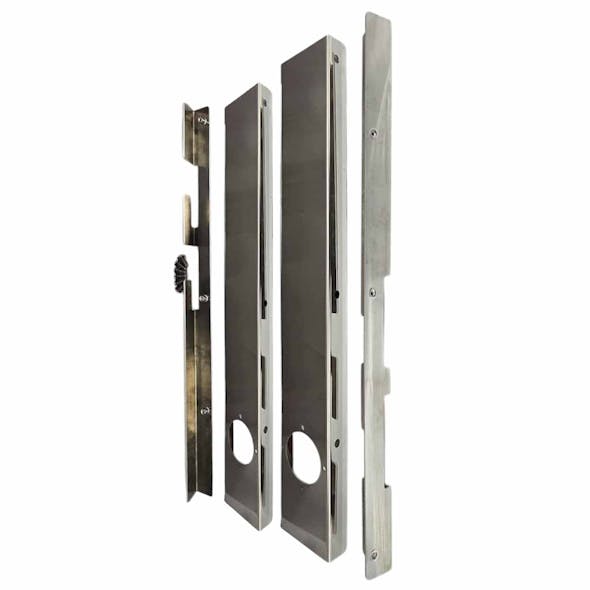 Peterbilt 589 304 Stainless Steel Strap-Mount Rear Air Cleaner Bracket With 1 light hole