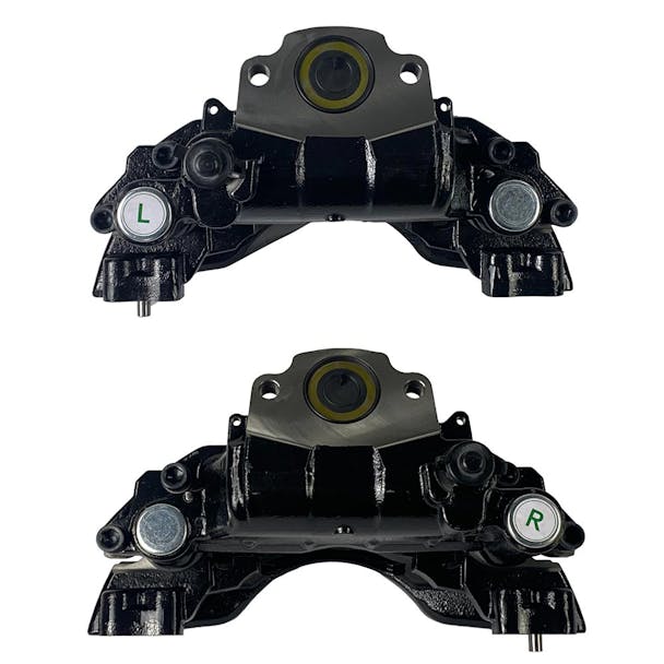 Meritor EX225H2 Air Disc Brake Caliper With Carrier Kit Driver and Passenger