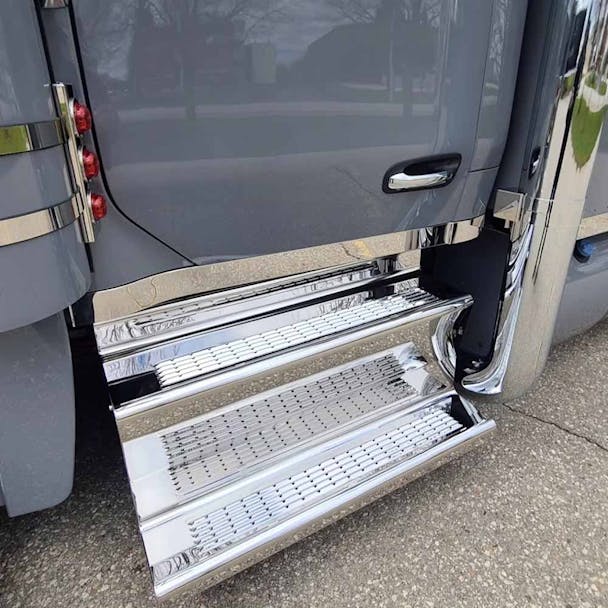  Peterbilt 589 Cab Panel With 3/4" Under Light Holes by 12 Gauge Customs - Mounted
