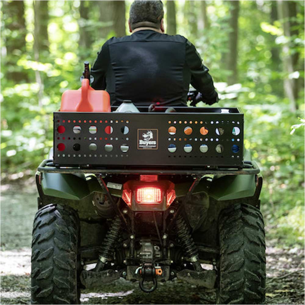 Black Universal Open-Top Cargo Basket Toolbox - Raney's Truck Parts
