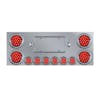 Stainless Steel Rear Center Panel Kit - Red Lens Light On
