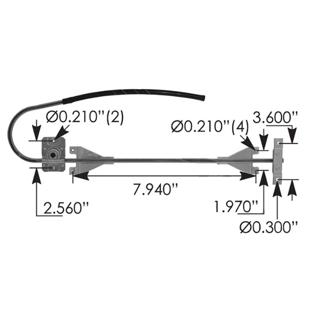 thumbnail image 2 of Evan-Fischer Power Window Regulator For 2009-2010 Kenworth W900 - Front Driver Side (With Motor, 1-Year Warranty) 2 of 5