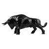 Fighting Bull Hood Ornament Matte Black View 2