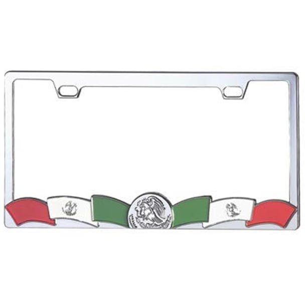 Mexican-Flag-License-Plate-Frame