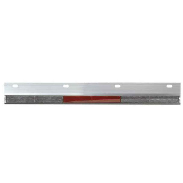 Aluminum Top Mud Flap Plate With Reflector 1-1/2" x 24"