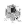 Wabco ABS Solenoid Relay Valve Dimensions View