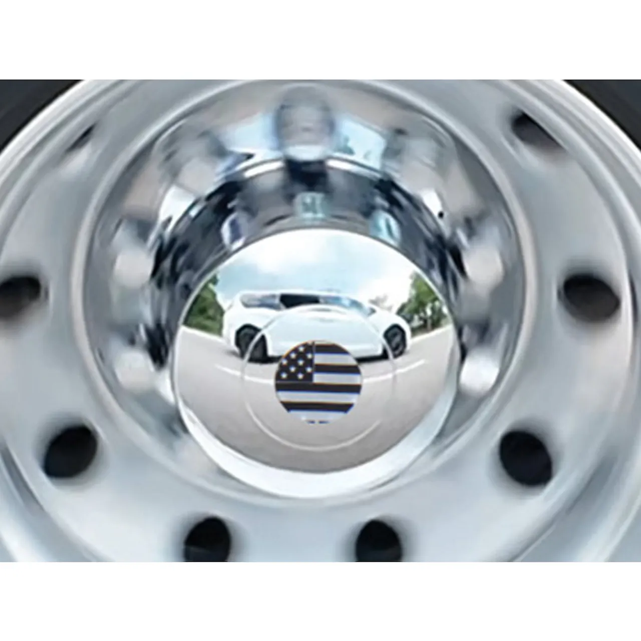 Chrome Plastic Axle Cover Kit w/ RLF Logo Floater | Raney's