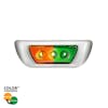 3 LED Double Fury Cab Light For 2013-2021 Kenworth T680 & 2012-2021 Peterbilt 579-Amber & Green LED