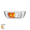 3 LED Double Fury Cab Light For 2013-2021 Kenworth T680 & 2012-2021 Peterbilt 579-Amber & White LED