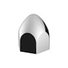 3/4" X 1 3/8" Chrome Plastic Bullet Nut Cover -  Individual Corner View